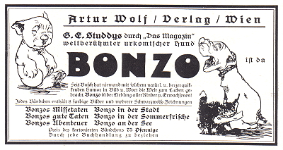 Advert for German Bonzo books