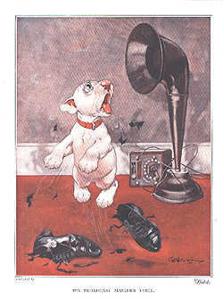 His broadcast masters voice
