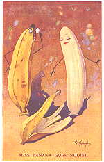 Mr. Banana goes nudist