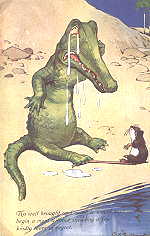 1010 - No well brought up crocodile . . .